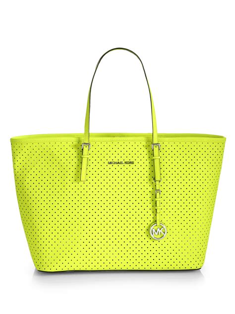 michael kors yellow tote|michael kors neverfull tote.